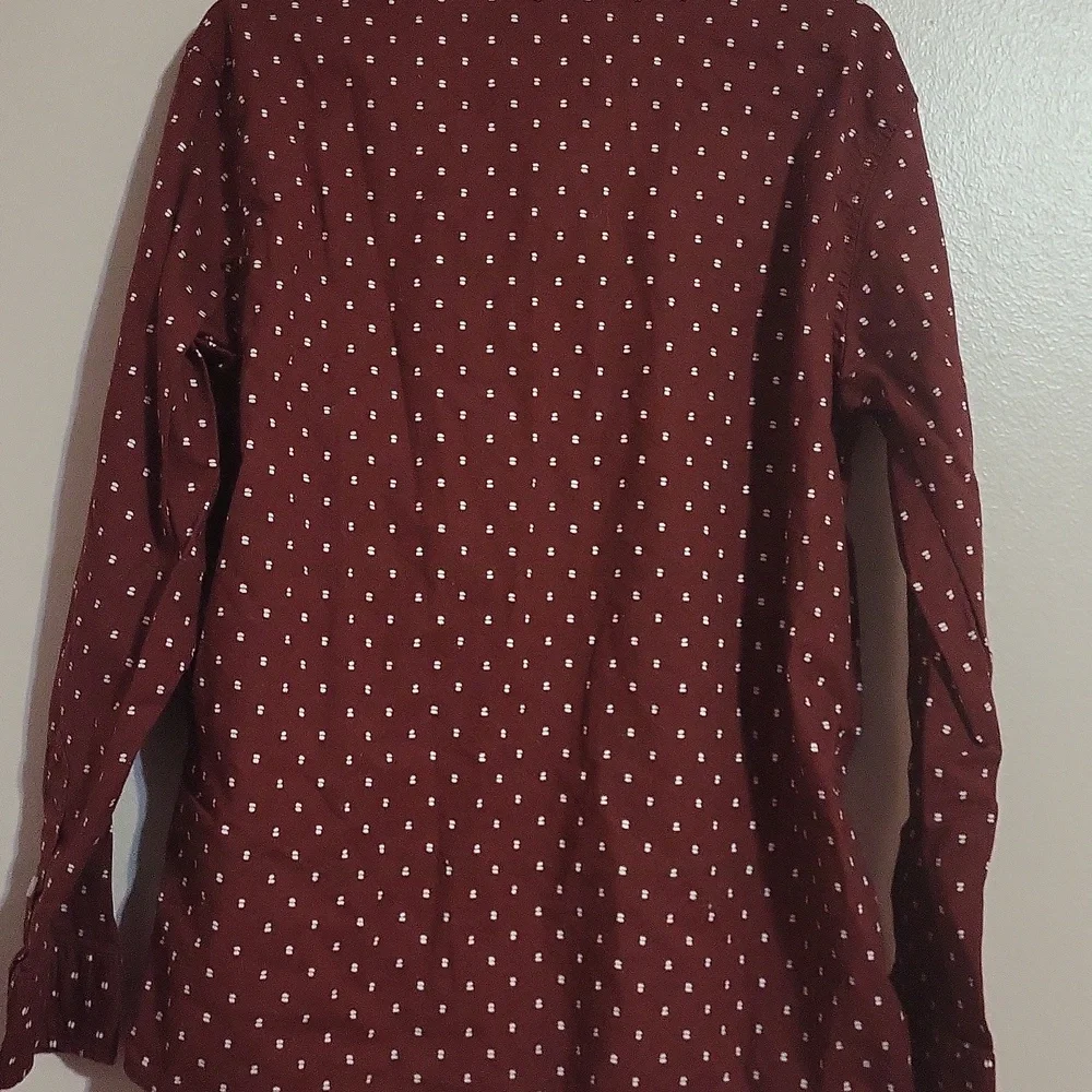Old Navy Boys Burgundy Button Down Shirt Nwot